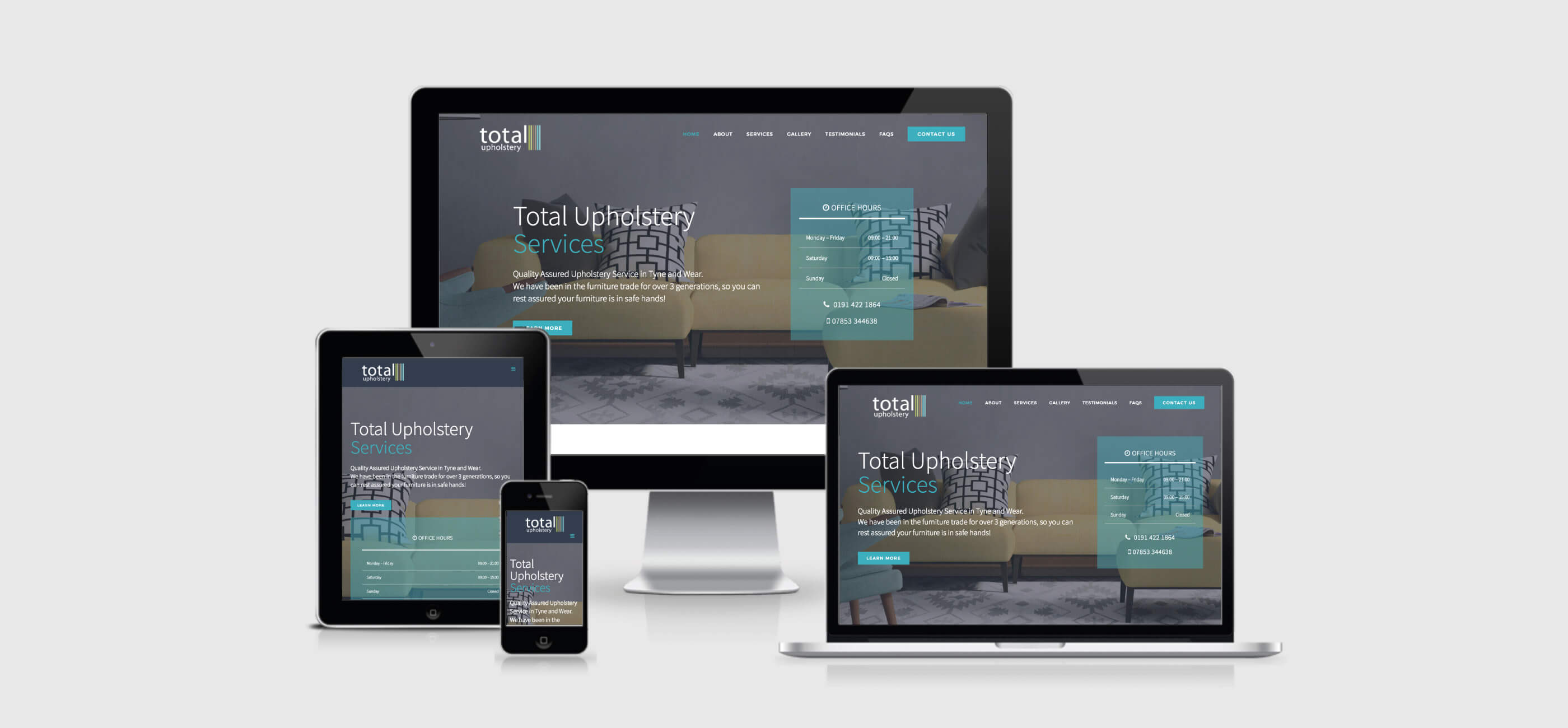 Total Upholstery Responsive Views